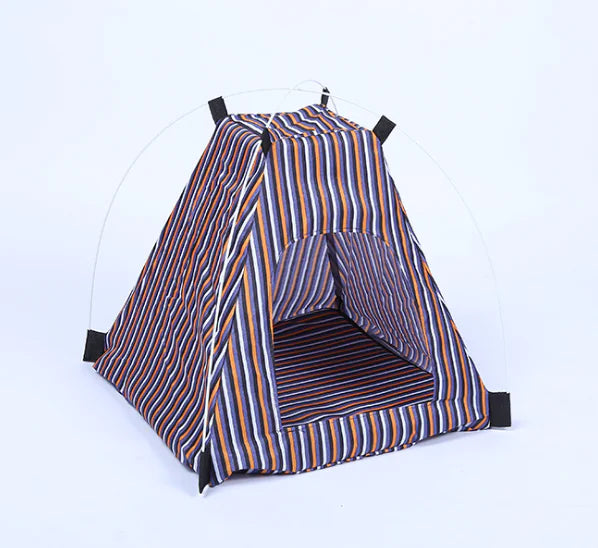 Creative Washable Cartoon Pet Bed with Foldable Tent