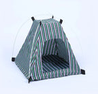 Creative Washable Cartoon Pet Bed with Foldable Tent