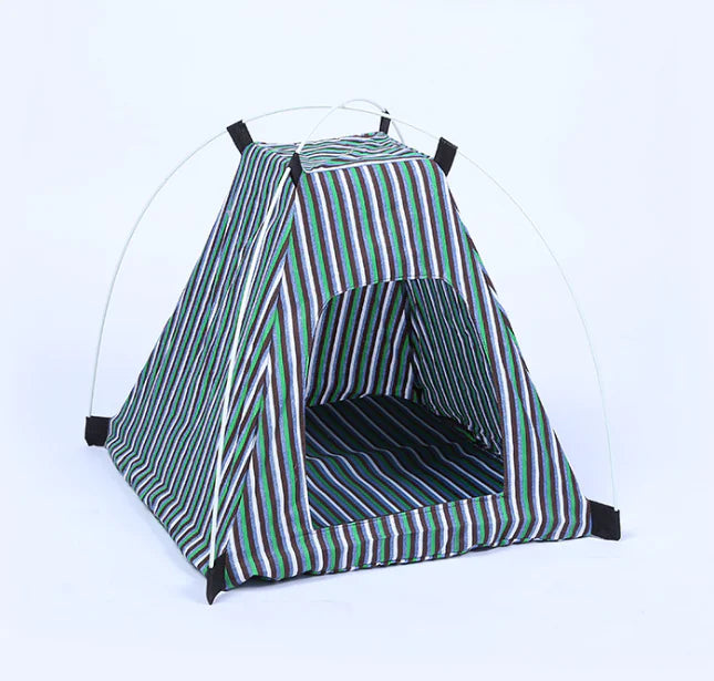 Creative Washable Cartoon Pet Bed with Foldable Tent