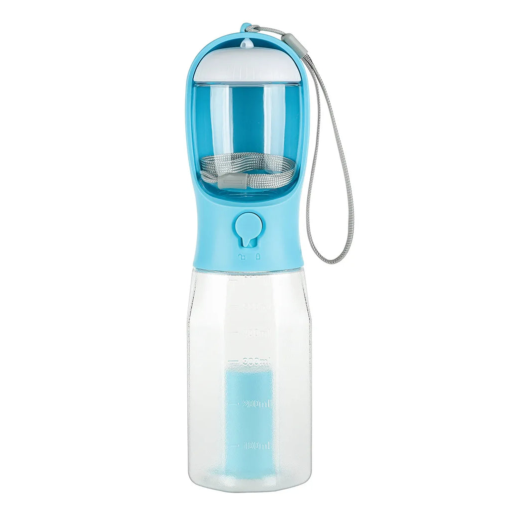 Portable Dog Water Bottle With Poop Bag Dispenser