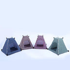 Creative Washable Cartoon Pet Bed with Foldable Tent